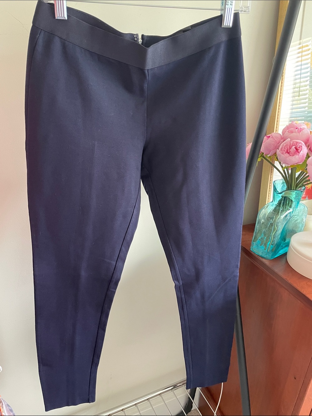 J. Crew Navy Ankle-Length Pull-On Pants